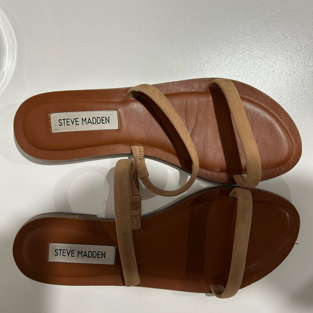 Steve Madden Brown Strappy Sandals